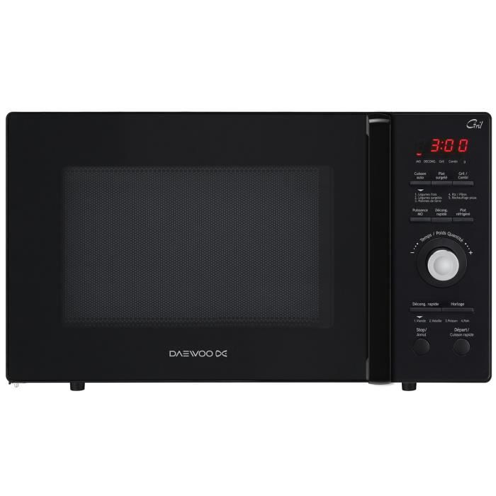 Daewoo - micro-ondes + gril 26l 900w noir - kog-9gmr