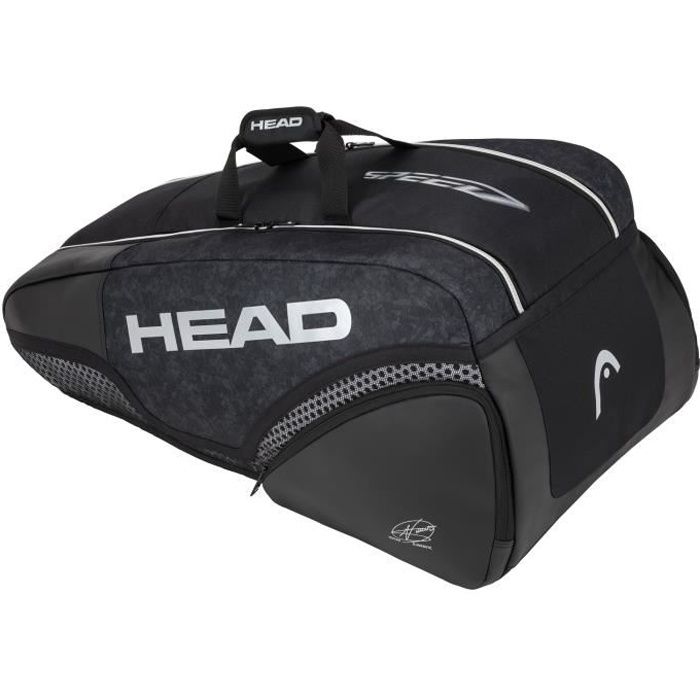 Sac de Tennis Head Djokovic 9R Supercombi 2020 - Couleur:Noir Type Thermobag:9 raquettes