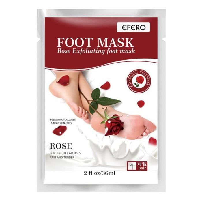 Exfoliant Peel Foot Mask Baby Soft Remover Peau Morte Talon Fissuré Rose
