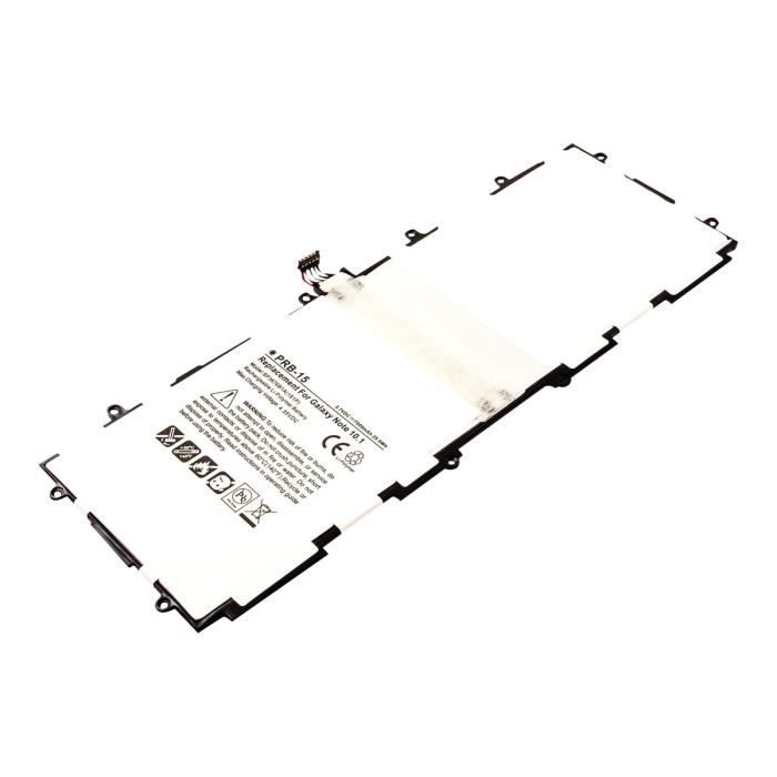 MicroBattery Batterie pour téléphone portable Li-pol 7000 mAh 25.9 Wh pour Samsung Galaxy Note 10.1, Note 10.1 LTE, Note 10.1…