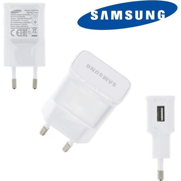 Chargeur USB Original 2A Pour SAMSUNG Galaxy NOTE 10 Plus - Galaxy Fold - Galaxy NOTE 10 - XCover 4S - A80 - Galaxy A10 - Ga... et +