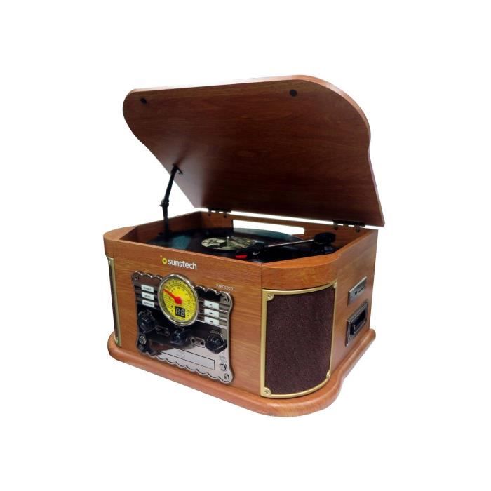 Sunstech pxrc52cdwd - giradiscos de Bois, Couleur Bois