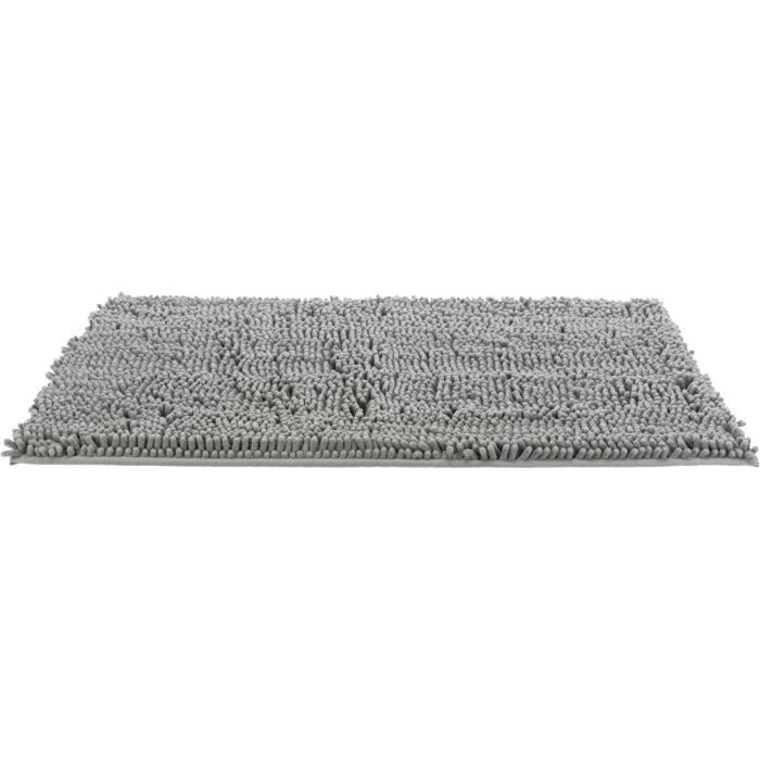 TRIXIE Tapis absorbant anti-saletés, imperméable - 120 x 80 cm - Gris - Pour chien