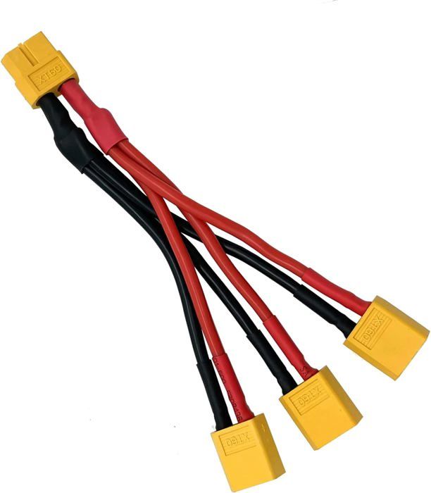Câble D'alimentation Parallèle : Connecteur Mâle 6 Voies Vers SATA 15 Broches