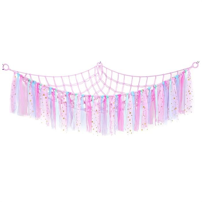 Hamac En Peluche Pour Chambre D'Enfant - Rangement Mural Jouets Et Peluches