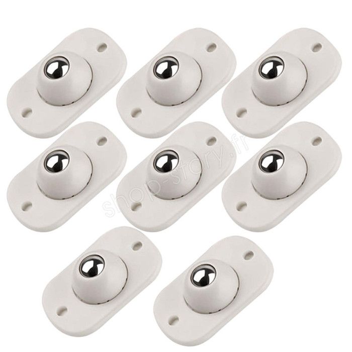 Oungy - Lot De 16 Roulettes à Billes Acier Carbone - 32mm - Charge 25kg - Pour Convoyeur, Meuble