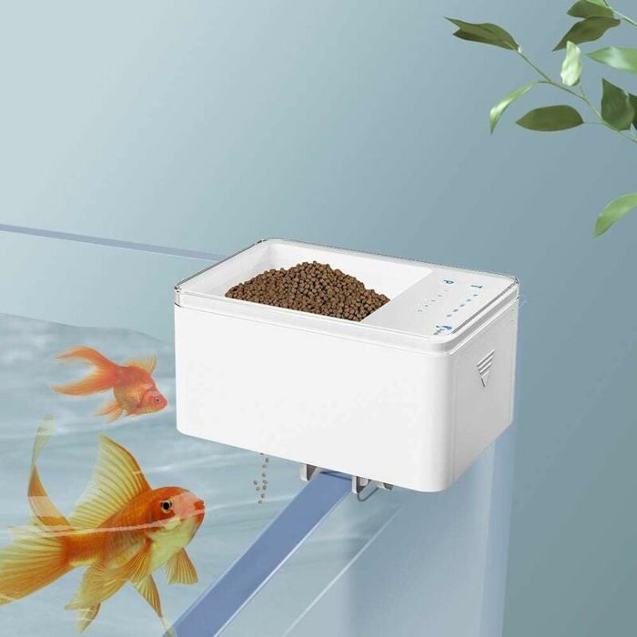 Meilleurs prix pour Mangeoire à Poisson Automatique,minuterie numérique Intelligente de Distributeur de Nourriture pour Poissons, Alimentation Autom