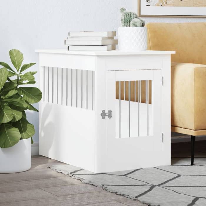 Meilleurs prix pour BEAU Cage de jardin/ Meuble de cage pour chiens - blanc 55x80x68 cm - bois dingénierie mode947253