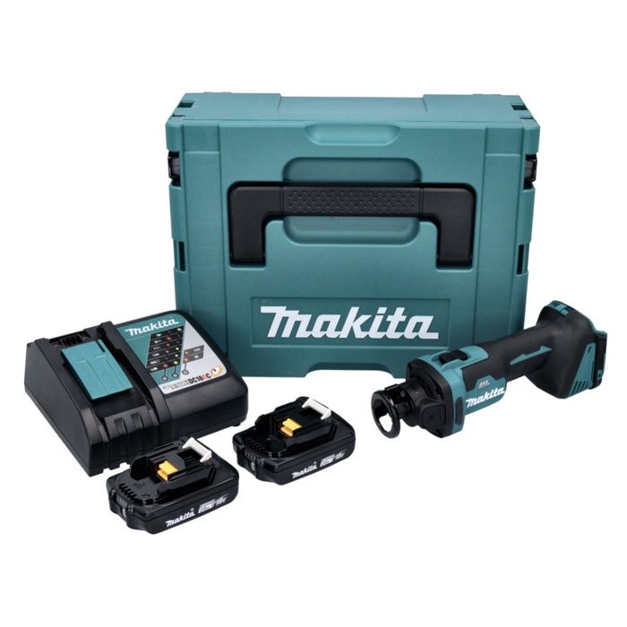 Makita DCO 181 RAJ Trancheuse rotative sans fil 18 V 32000 trmin Brushless + 2x batterie 2 0 Ah + chargeur + Makpac - vue 2
