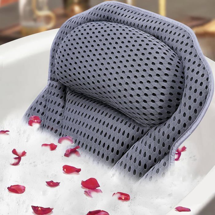 Oreiller De Baignoire à Ventouses A Sixx Bleu | Corps Complet, Confort Bain, Neuf