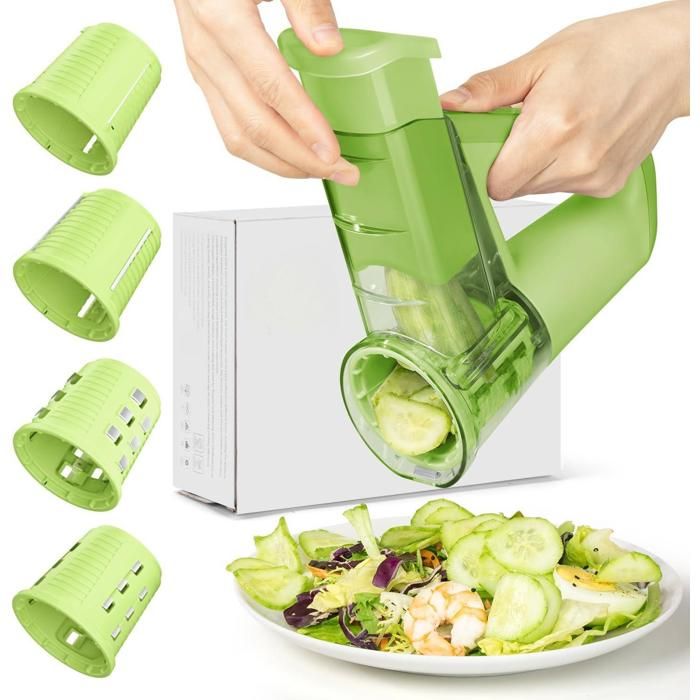 Parmedu Hachoir électrique Multifonction - 12 Accessoires - Trancheuse, Râpe, Saucisse