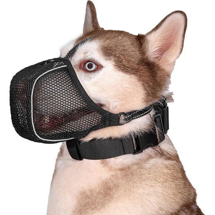 Muselière Respirante En Maille Douce Pour Petits Museliere Pour Chien Moyens Et Grands Chiens Muselière Ajustable