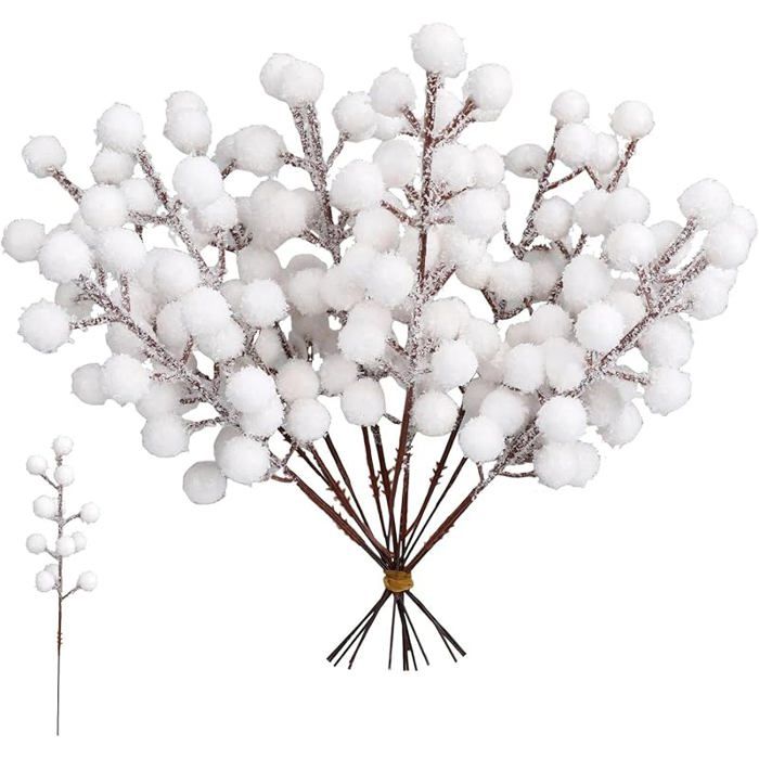 Belle Branche De Gui Avec Baies Et Feuilles Vecteurs Libres De Droits