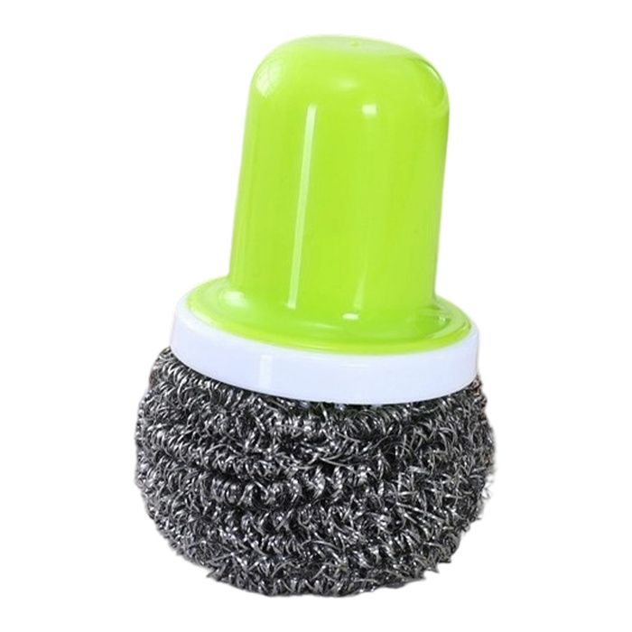 Brosse de nettoyage en acier inoxydable brosse pour casseroles et poêles adaptée aux ustensiles de cuisine et aux éviers.
