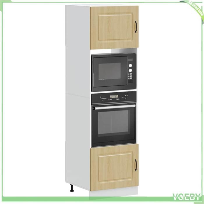 Armoire de four - Kalmar - Chêne Sonoma - Bois dingénierie - 60 x 57 x 207 cm