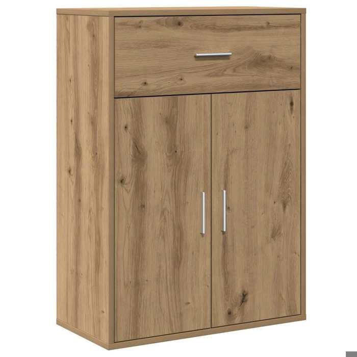 Top 2026@Cabinet bahut de rangement simple Marron - SWEETY® Buffet Chêne artisanal 60x30x84cm - bois dingénierie 781042