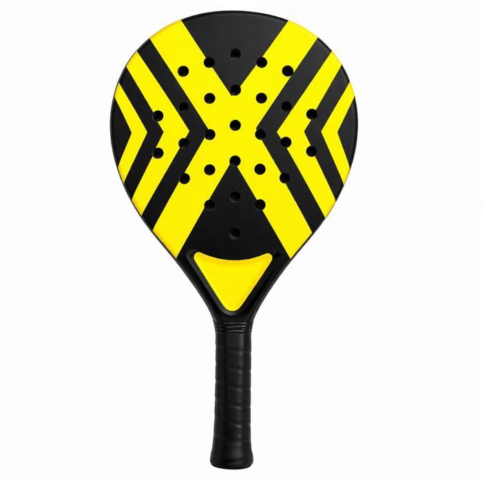 Set De 2 Raquettes De Tennis Padel – Fibre De Carbone, Mousse, Trous Optimisés, Sac Inclus – Pour Adultes Et Juniors
