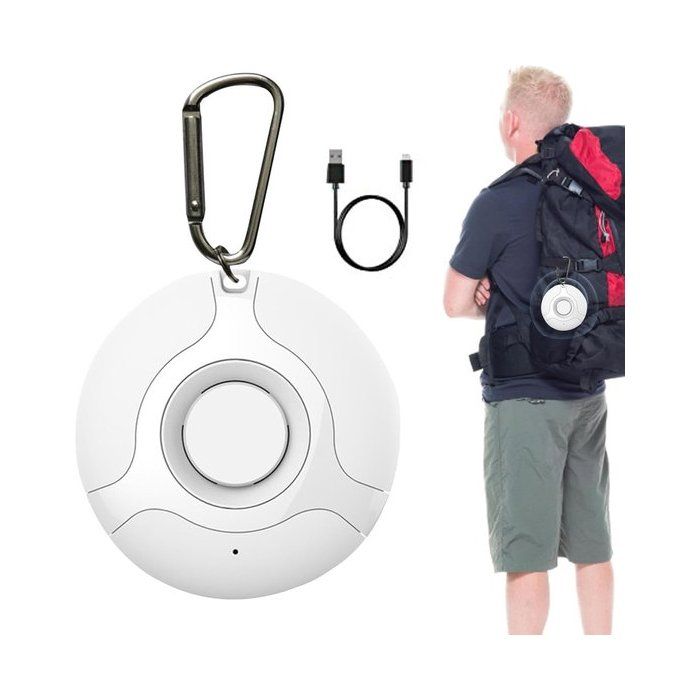 Vloofweer répulsif anti-puces et tiques à ultrasons 5 V pour chiens répulsif anti-moustiques dextérieur 100 mAh portable-Blanc