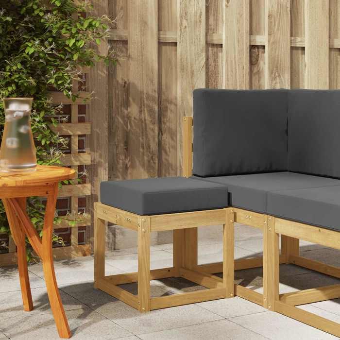 NEW Blanc Siège de balcon COCO - CHIC - Banc de Jardin Bois dAcacia Massif Blanc - Siège dextérieur &12128