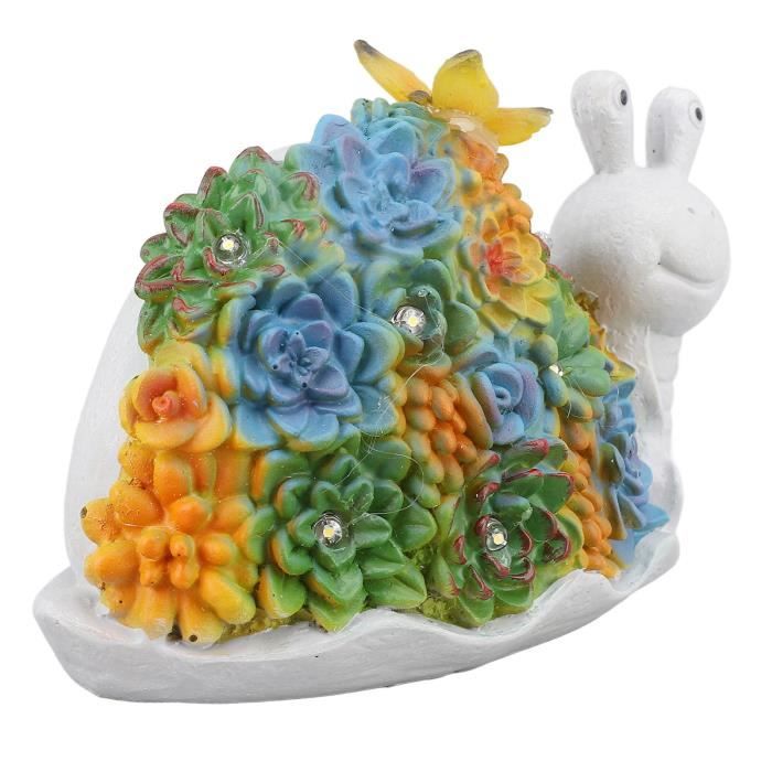 Angoily Statue Escargot Fonte - Décoration Jardin Feng Shui Ornement Extérieur