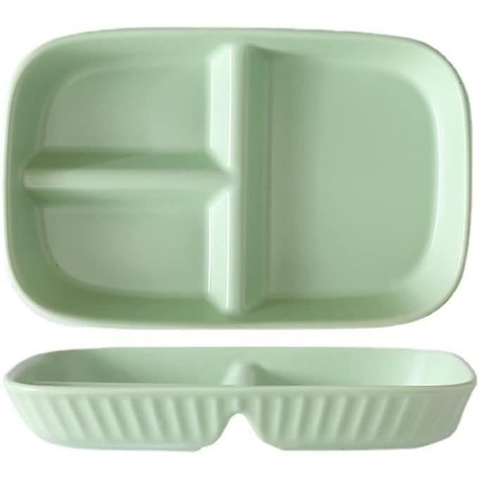 Assiette Compartiment Adulte Porcelaine,Assiette de Contrôle de