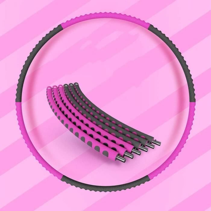 Hula Hoop Adulte Avec Picots Massage - Solulife - Noir - Neuf Sous Emballage