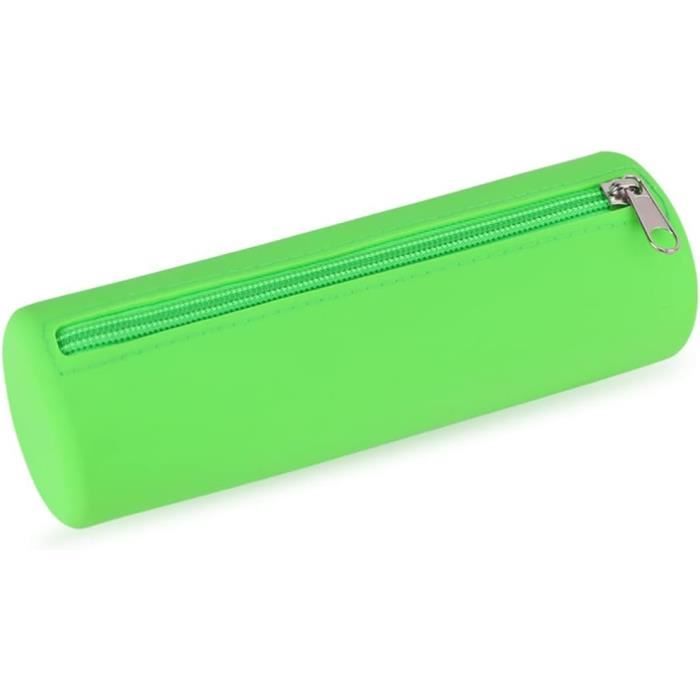 Trousse Scolaire En Silicone Zeno - Format Compact, Couleur Beige Seashell, Fermeture Zip, Souple Et Facile à Nettoyer, Pour Stylos Ou Maquillage
