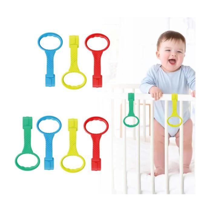 Jouet Bébé 2 Anneaux De Lit Bébé Réglables - Aide à La Motricité - Pour Parc, Berceau - 15-30cm Anneaux Bébé