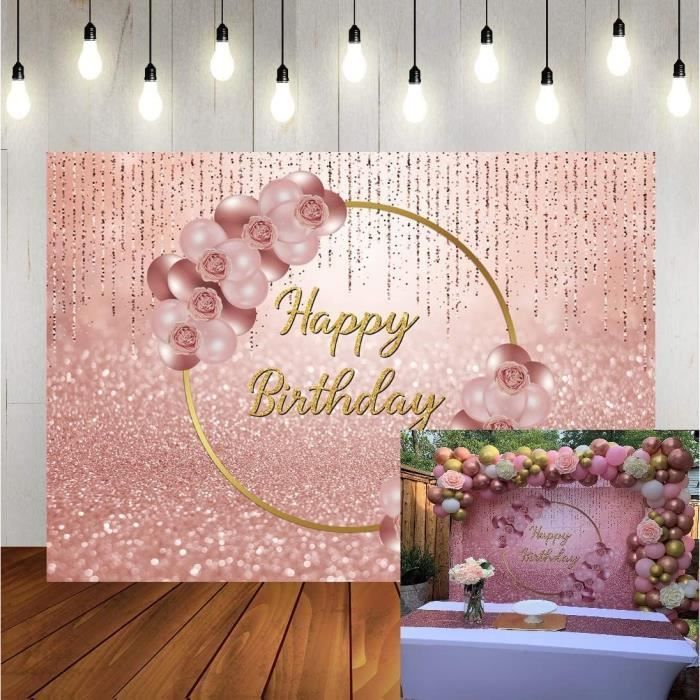 Décoration 13 Ans Anniversaire - Kit Toile De Fond Photo Or, Blanc, Vert Sage - Ballons Chiffres, Guirlande