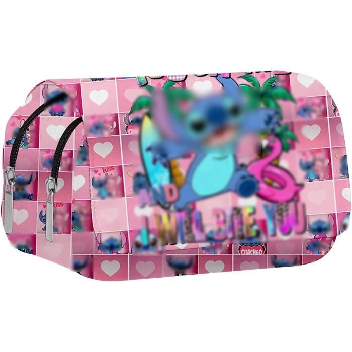 Trousse à Crayons Cartoon Grande Capacité - Étui Double Fermeture Pour Enfants Et Étudiants