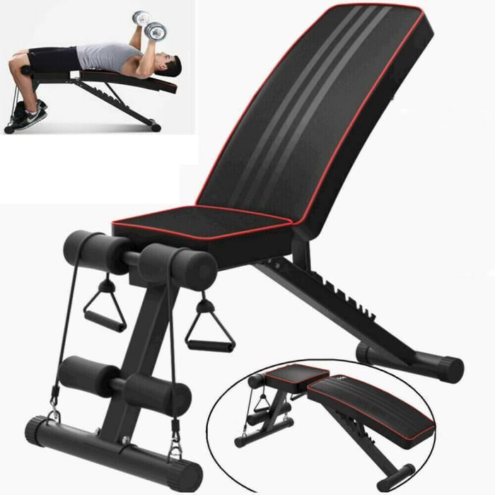 Banc De Musculation Pliable Réglable Abdominaux et Dorsaux, Banc d'entraînement - Allemagne Stock