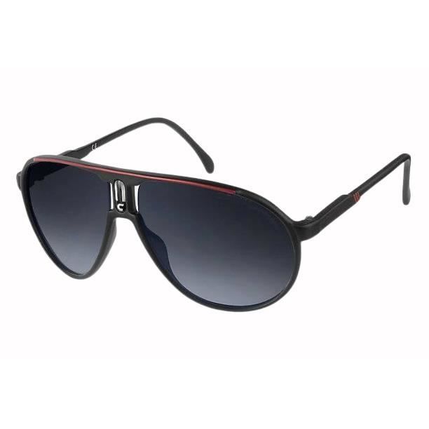 CE Lunettes de soleil style carrera champion noir et rouge UV400 Catégorie 3