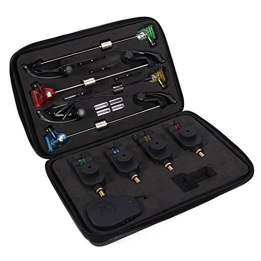 Kit Alarme Pêche Carpe Sans Fil - Indicateur De Touche + Télécommande 2 Voies, Neuf