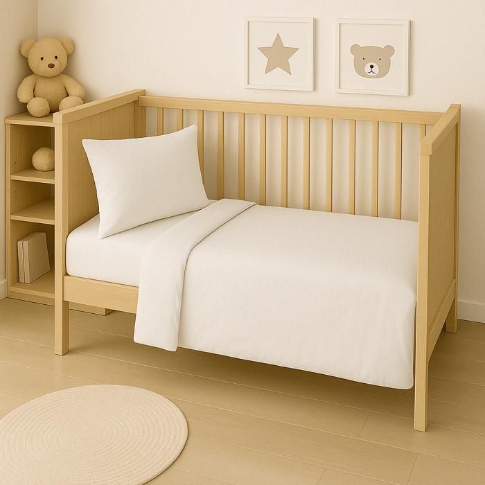 Couette tempérée bébé Coton Bio - 80 x 120 - MI SAISON - MORTREUX