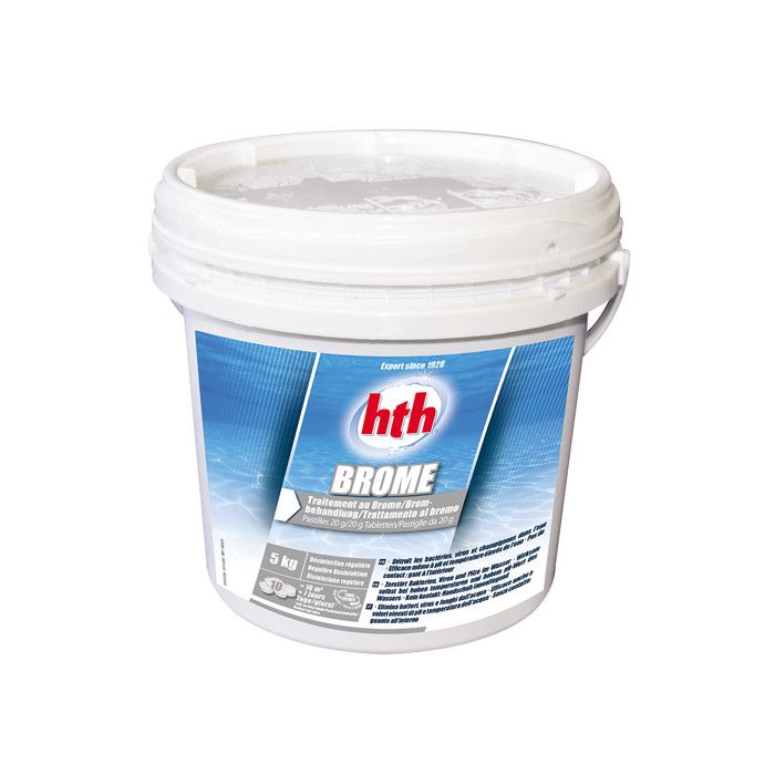 Brome - HTH - 5Kg - Désinfection optimale - Eaux chaudes