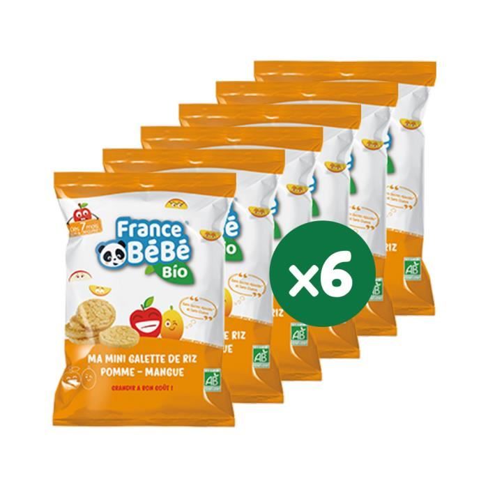 France Bebe Bio Mini Galette De Riz Biscuits Bio Pomme Mangue Sans Sucre Ajoutes Sans Gluten Pour Bebe Des 7 Mois Lot 6 Achat Vente Biscuits France Bebe Bio Mini Galette De Riz Biscuits Bio Pomme Mangue Sans Sucre Ajoutes Sans Gluten Pour Bebe Des 7 Mois Lot 6 Achat Vente Biscuits