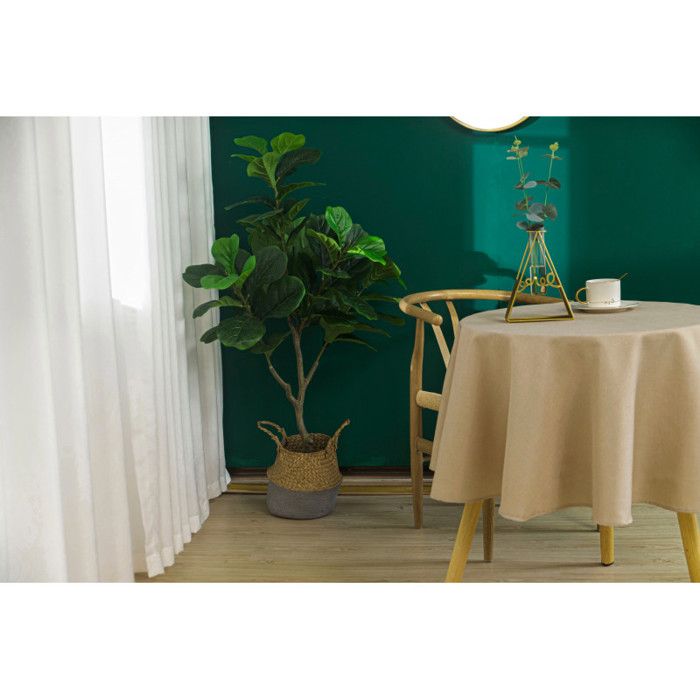 Nappe Table Ronde Beige - Cdiscount