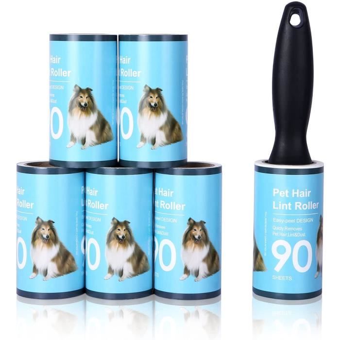 Rouleau Poils Animaux, 10 Rouleaux Avec 2 DéRouleurs, Rouleau Adhesif Vetement Tres Collant Rouleau Anti Peluche Pour Vetements Rouleau Adhesif 99135422