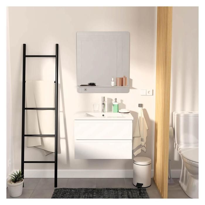 Meuble simple vasque 60cm SORRENTO + vasque