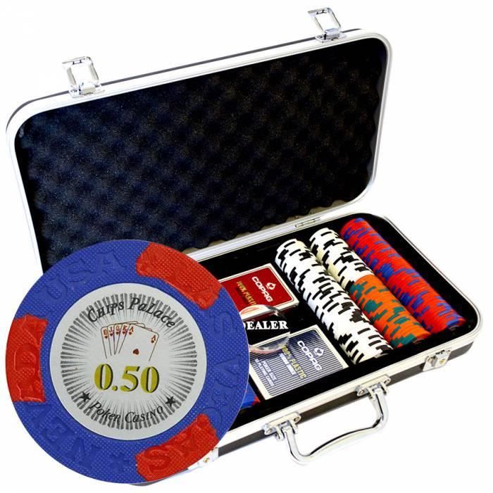 Mallette Premium de 300 jetons de poker "LAS VEGAS" version CASH GAME