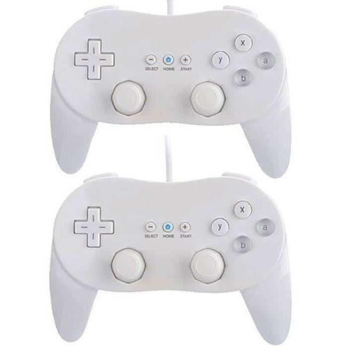 2 x Classic Controller Pro Manette de jeu pour Nintendo Wii - vue 3