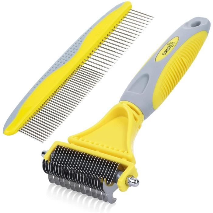 Brosse Chien Brosse Chat Peigne Demeloir Chien Professionnel Et Brosse Chien Poil Long Rateau De Toilettage Pour Chien 6 Cdiscount