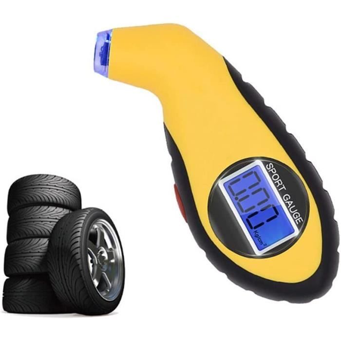 Manomètre De Pression De Pneus En Métal - Haute Précision 100 PSI / 7,5 Bar, Avec Fonction Dégonflage, Noir