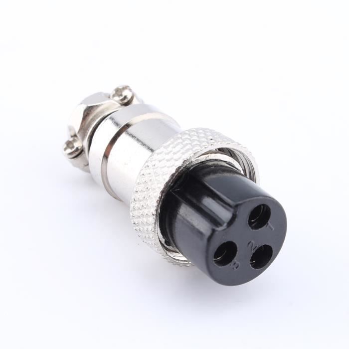 Prise d/'aviation 2//3//4//5//6//7//8pin 16mm GX16-4 mâle connecteur panneau femelle K