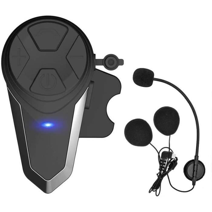 Kit Main Libre Moto, Intercom Moto 1000m Oreillette Bluetooth pour Casque  Moto
