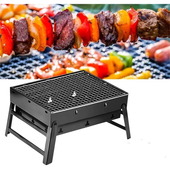 Happyyami Gril Pliable Portable Petit Gril Extérieur Mini Gril À