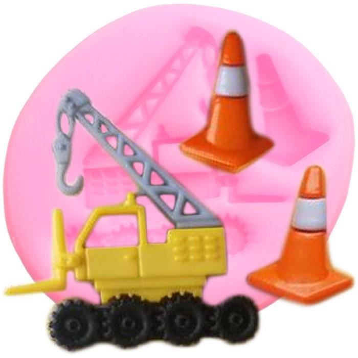 Moule A Gateaux Ensemble De Vehicules De Construction Moules En Silicone Bulldozer Camion A Benne Basculante Type Cc493 Cdiscount Maison