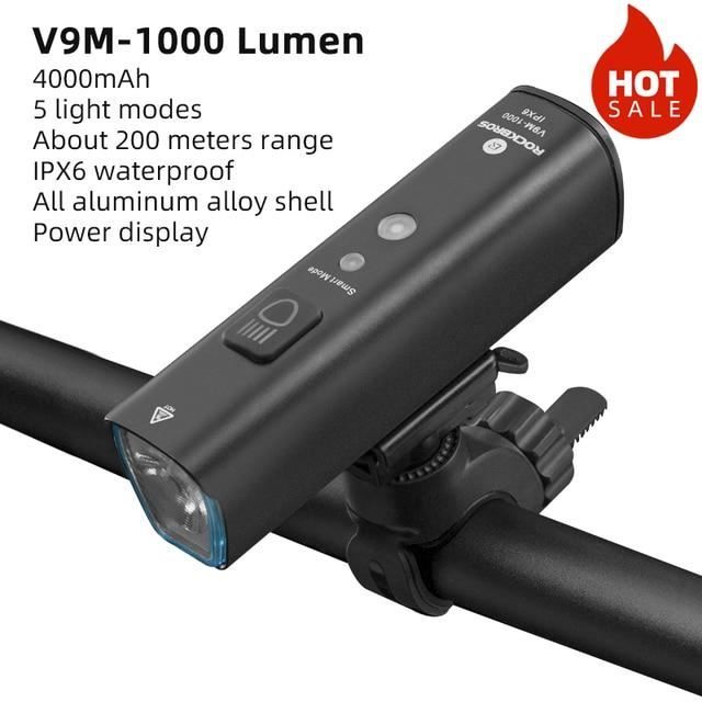 Feu Avant Vélo ETC F100 - 100 Lumens - LED - Noir - Neuf Sous Blister