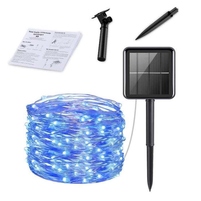 Lot De 12 Lampes Solaires LED Multicolores Pour Jardin - 8 Modes Magiques, Étanches IP44, Idéales Pour Allées, Terrasse Et Décoration Extérieure