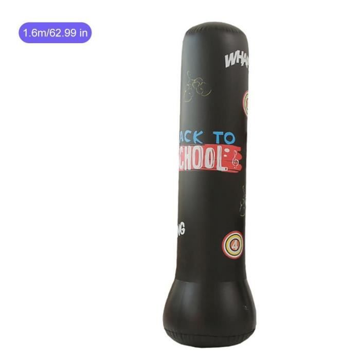 Sac De Boxe Gonflable Enfant 6-12 Ans Avec Gants - Set D'entraînement Karaté Taekwondo - Cadeau Garçon Fille Sportif